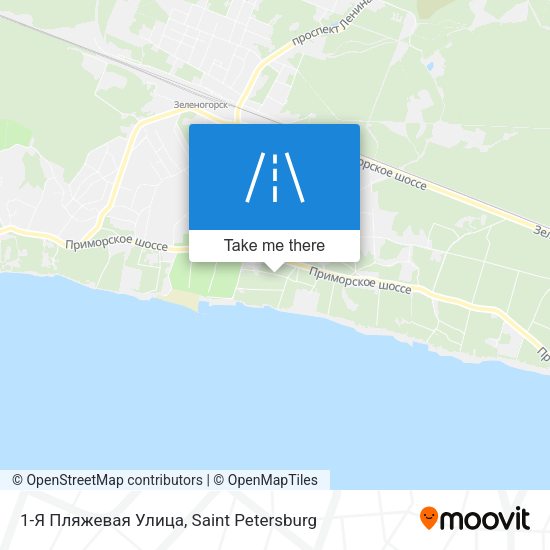 1-Я Пляжевая Улица map