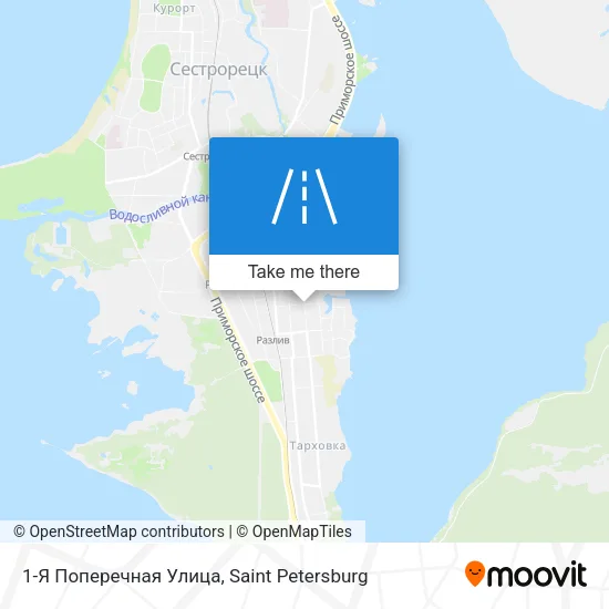 1-Я Поперечная Улица map