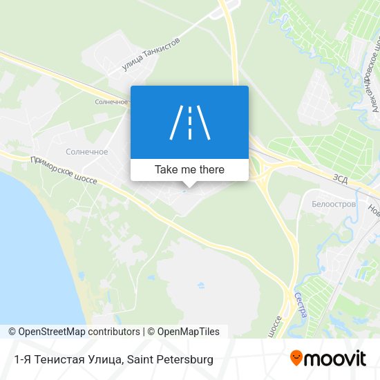 1-Я Тенистая Улица map