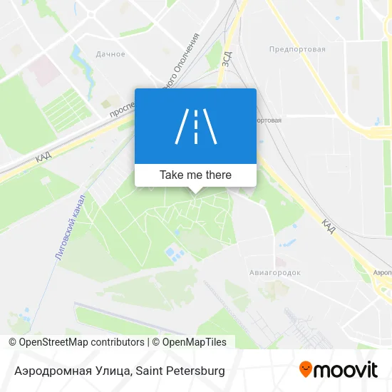 Аэродромная Улица map