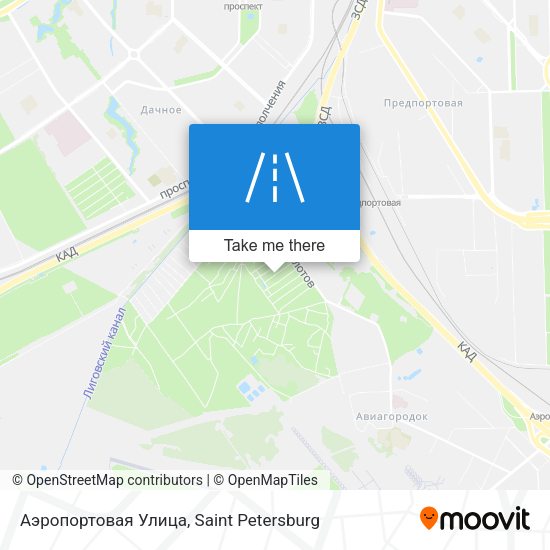 Аэропортовая Улица map