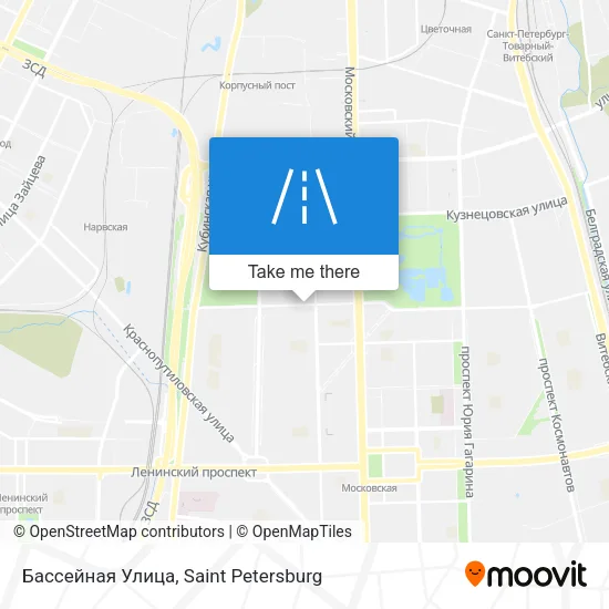 Бассейная Улица map