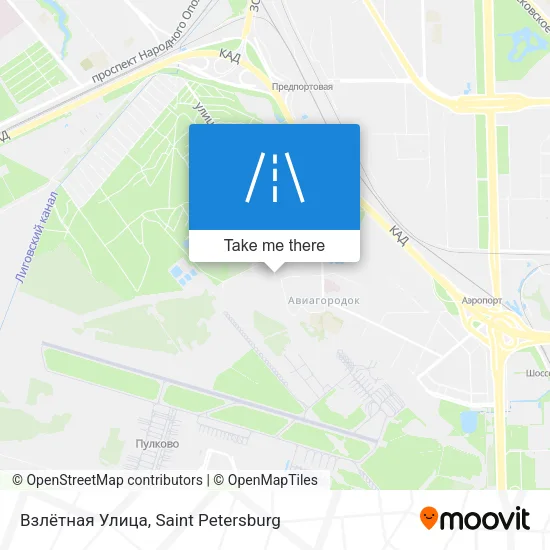 Взлётная Улица map