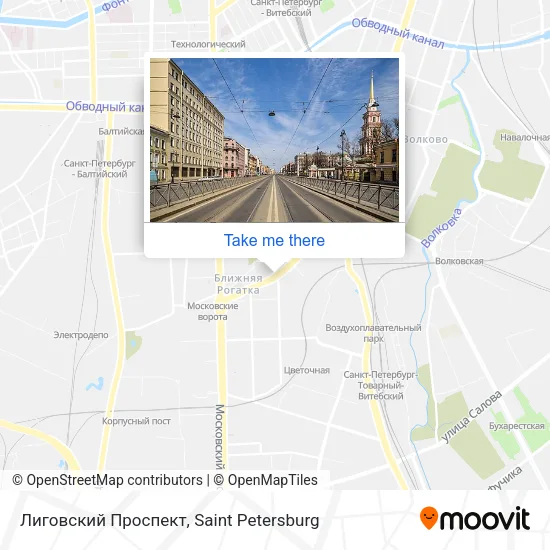 Лиговский Проспект map