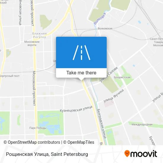 Рощинская Улица map