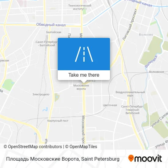 Площадь Московские Ворота map