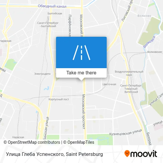 Улица Глеба Успенского map