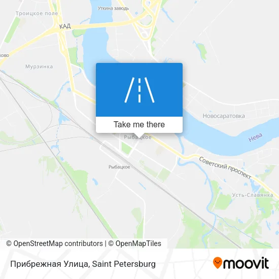 Прибрежная Улица map