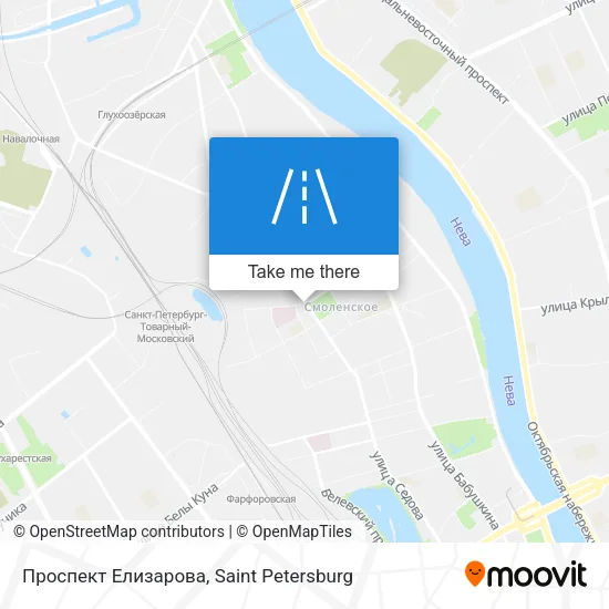 Проспект Елизарова map