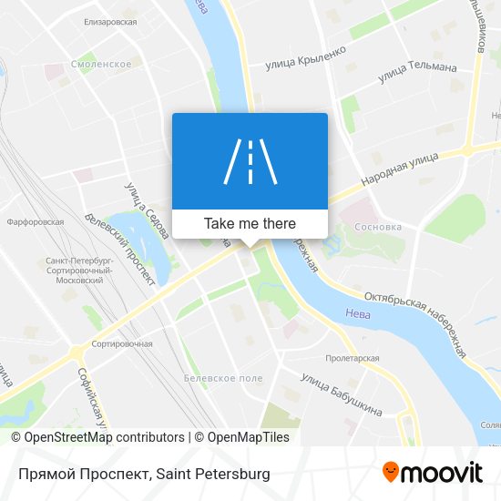 Прямой Проспект map