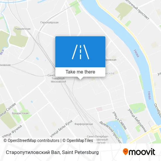 Старопутиловский Вал map