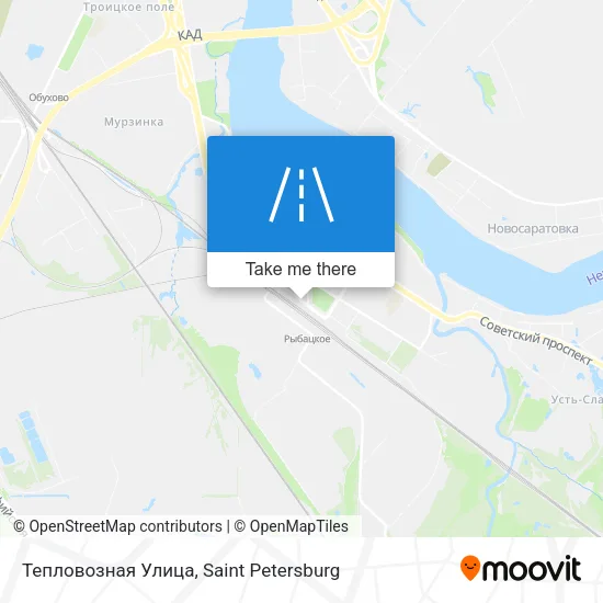 Тепловозная Улица map