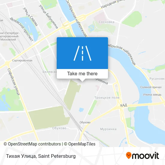 Тихая Улица map