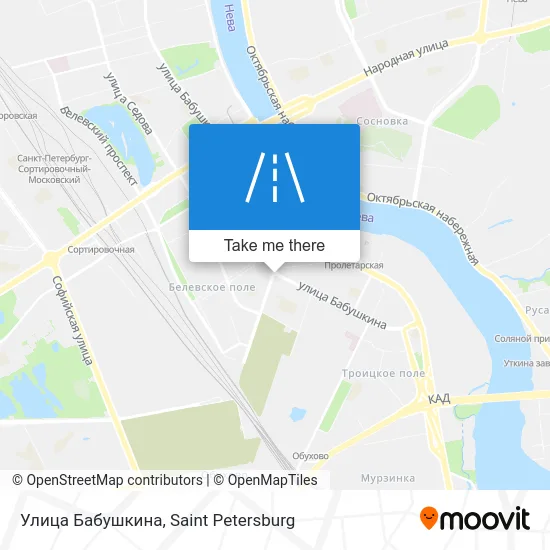 Улица Бабушкина map