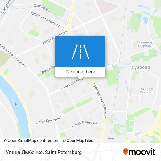 Улица Дыбенко map