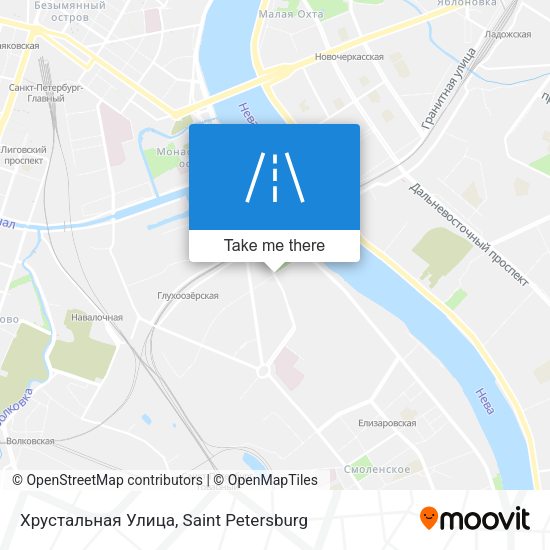 Хрустальная Улица map