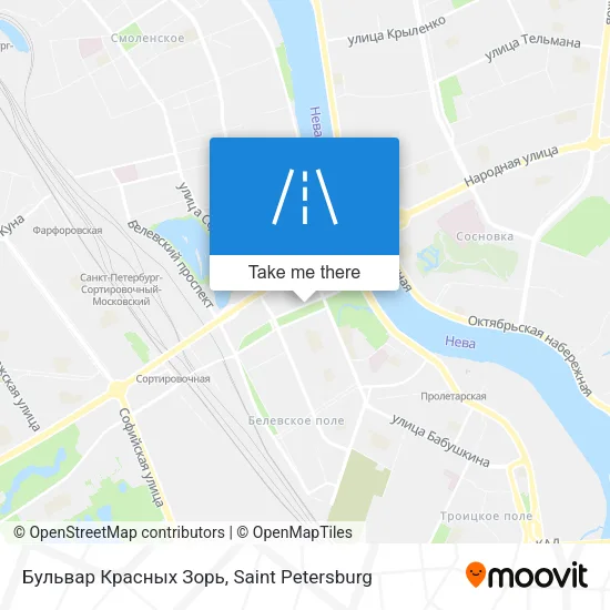 Бульвар Красных Зорь map