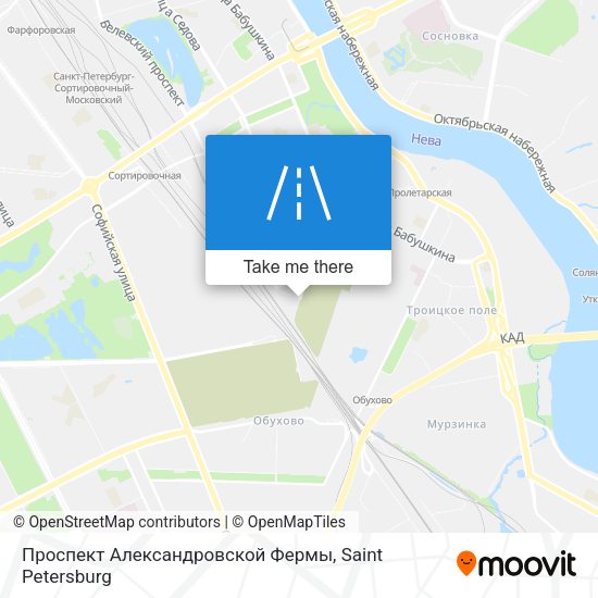 Проспект Александровской Фермы map