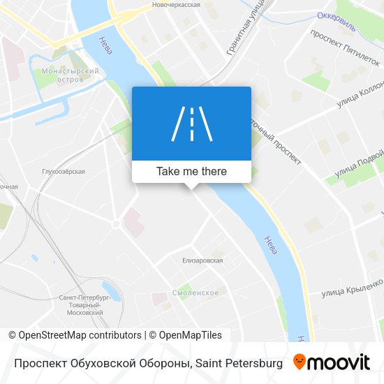 Проспект Обуховской Обороны map
