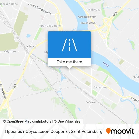 Проспект Обуховской Обороны map