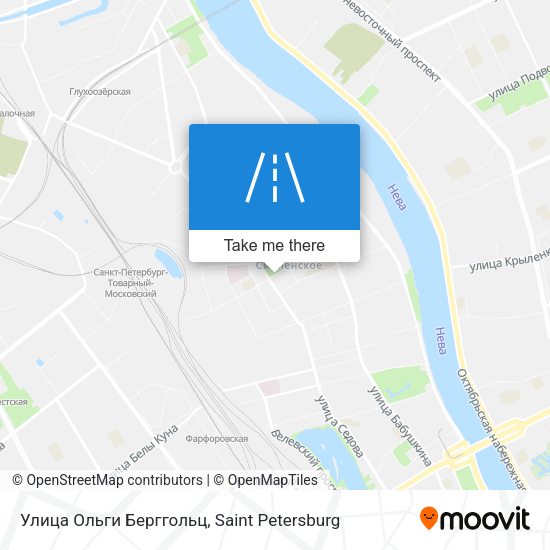 Улица Ольги Берггольц map