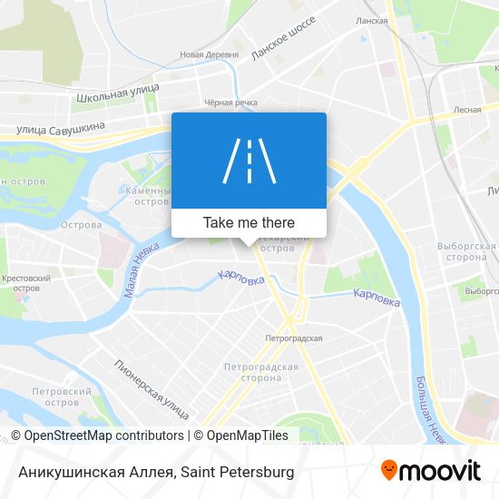Аникушинская Аллея map