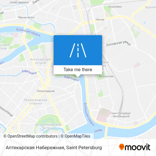 Аптекарская Набережная map