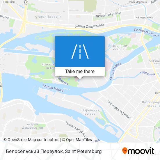 Белосельский Переулок map