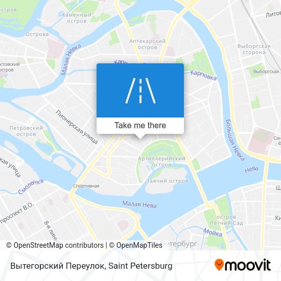 Вытегорский Переулок map