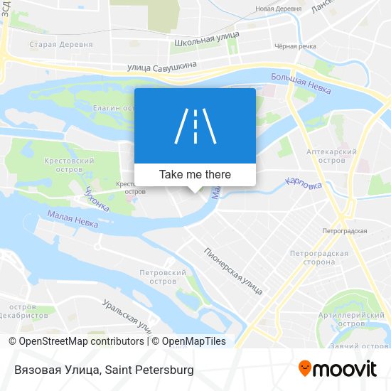 Вязовая Улица map