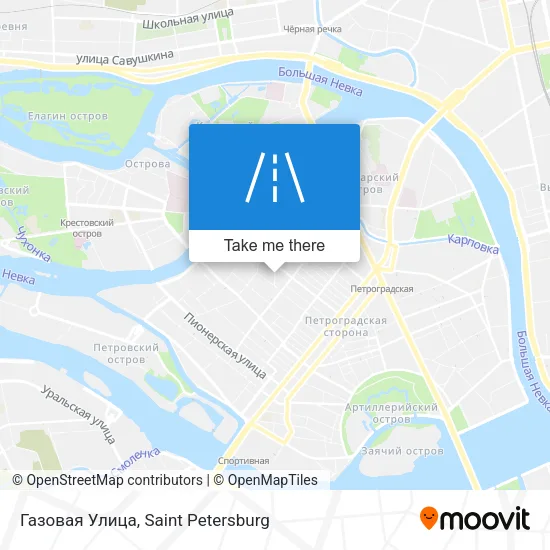 Газовая Улица map
