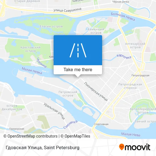 Гдовская Улица map