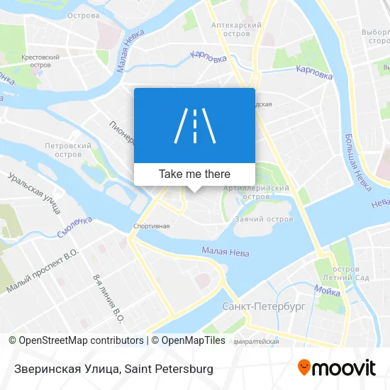 Зверинская Улица map