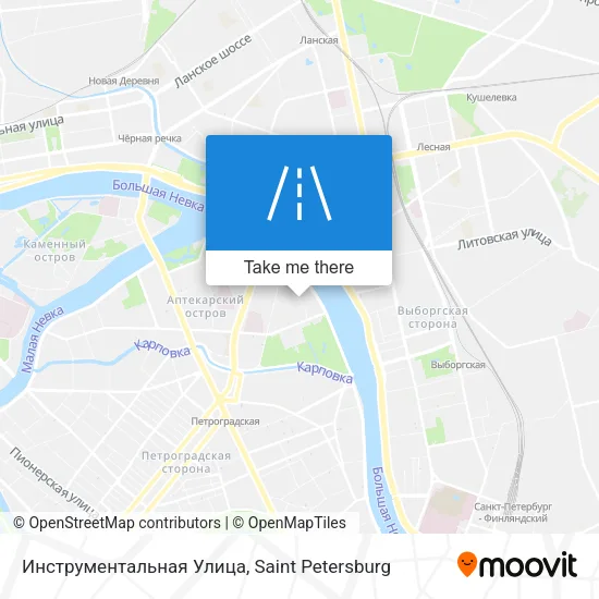 Инструментальная Улица map