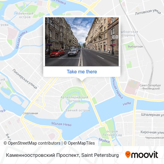 Каменноостровский Проспект map