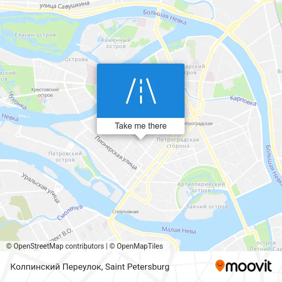 Колпинский Переулок map