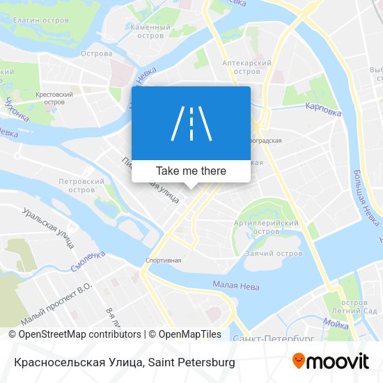 Красносельская Улица map