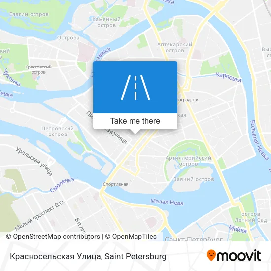 Красносельская Улица map