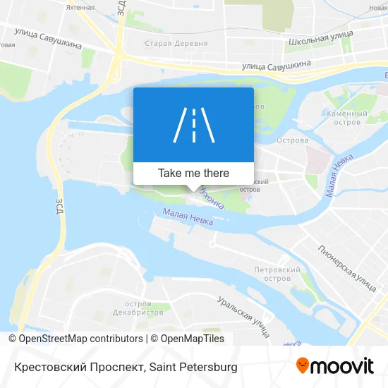 Крестовский Проспект map