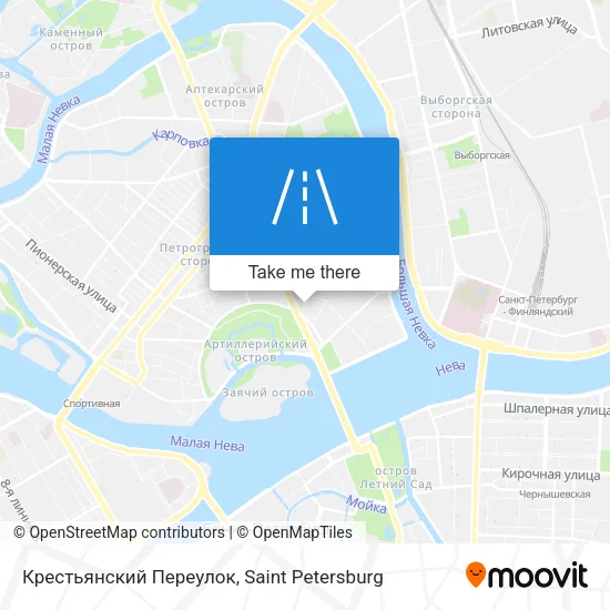 Крестьянский Переулок map