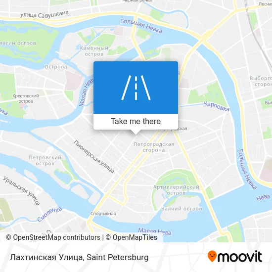 Лахтинская Улица map