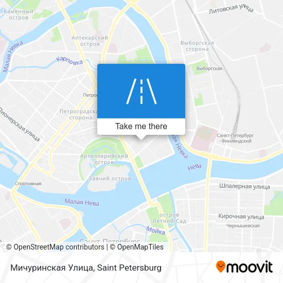 Мичуринская Улица map