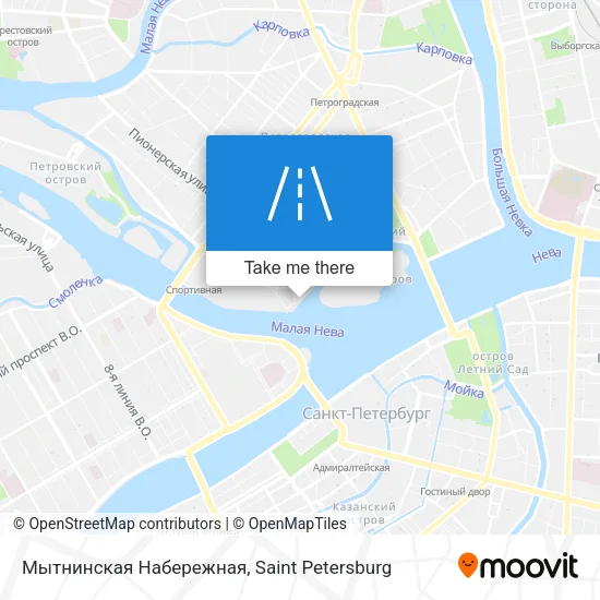 Мытнинская Набережная map