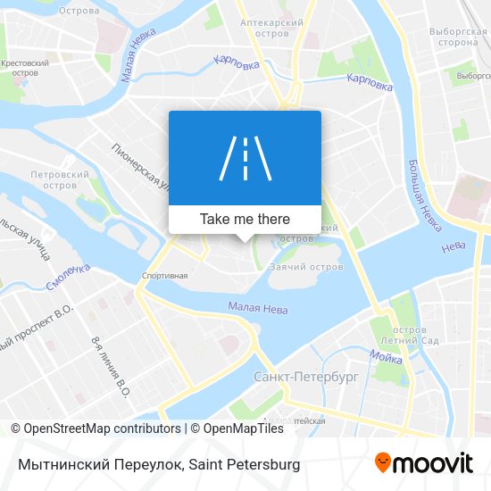 Мытнинский Переулок map