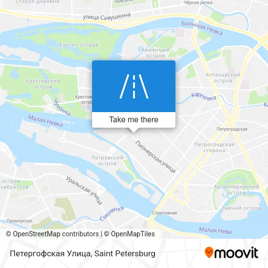 Петергофская Улица map