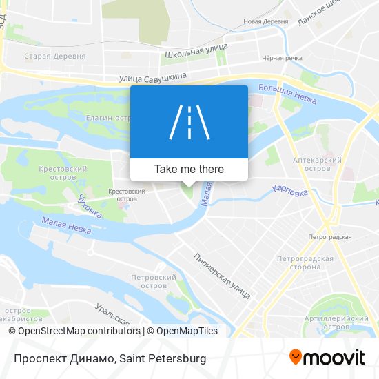 Проспект Динамо map