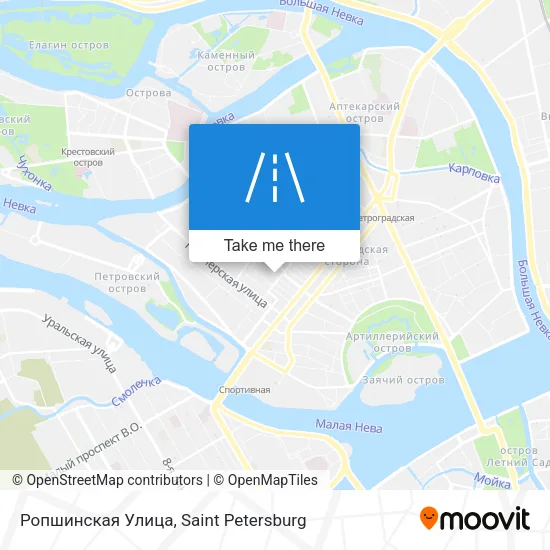 Ропшинская Улица map
