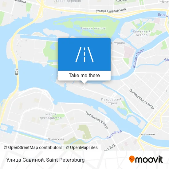 Улица Савиной map