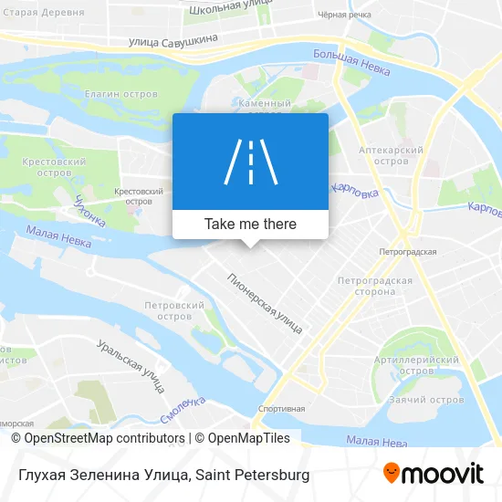 Глухая Зеленина Улица map