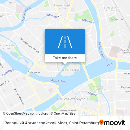 Западный Артиллерийский Мост map